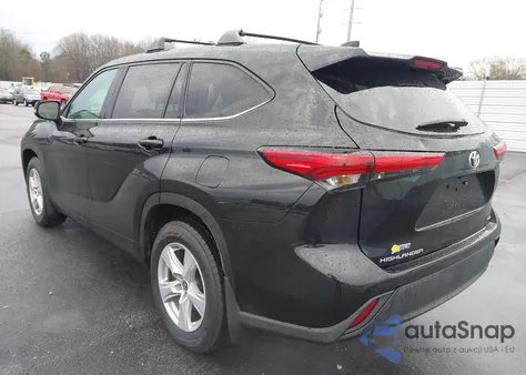 2021 Toyota Highlander L z USA, uszkodzony, nr VIN 5TDCZRBHXMS530800